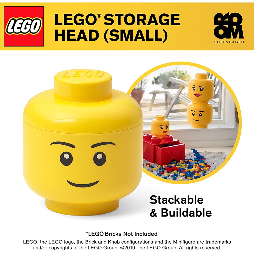 LEGO HEAD BOY size S กล่องเลโก้ กล่องอเนกประสงค์ กล่องหัวเลโก้ ขนาดเล็ก