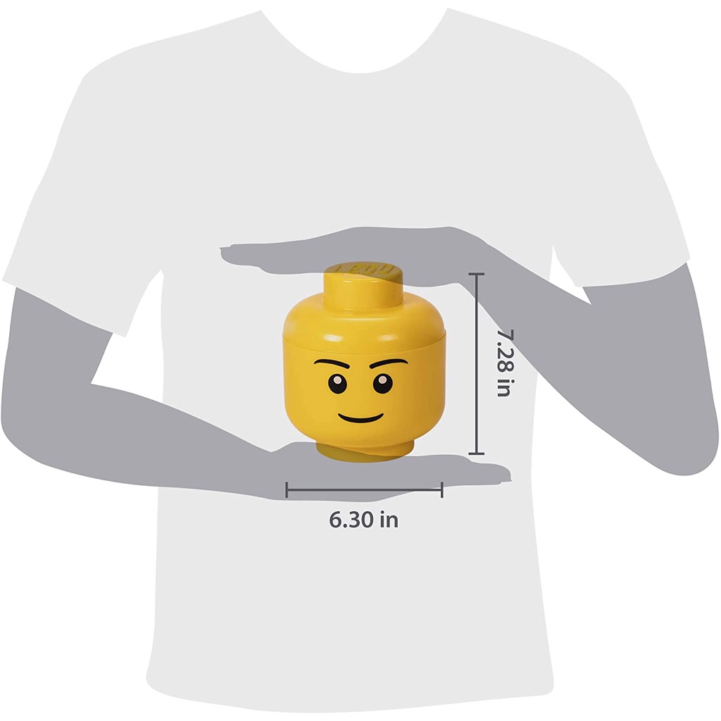 LEGO HEAD BOY size S กล่องเลโก้ กล่องอเนกประสงค์ กล่องหัวเลโก้ ขนาดเล็ก