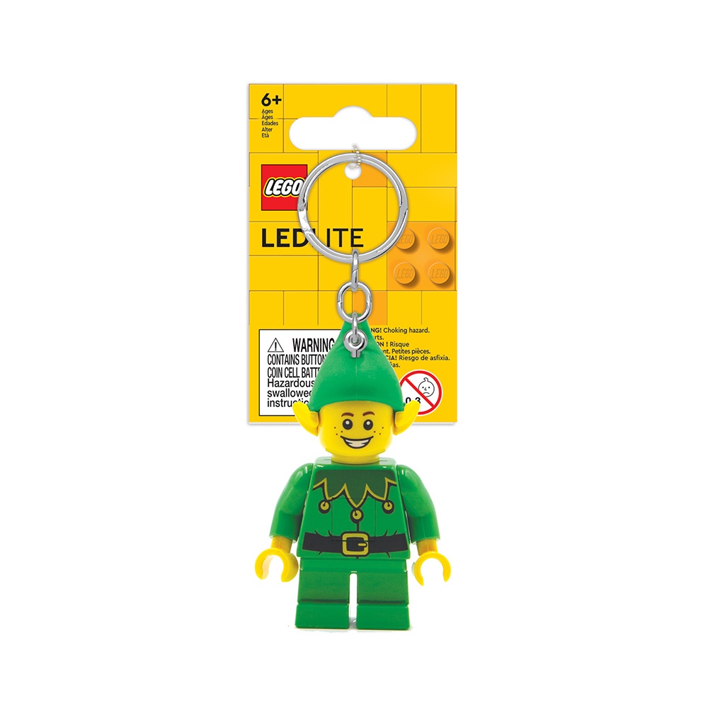 LEGO พวงกุญแจไฟฉาย เลโก้ ของขวัญ คริสต์มาส เอลฟ์ Christmas Elf LED Keychain