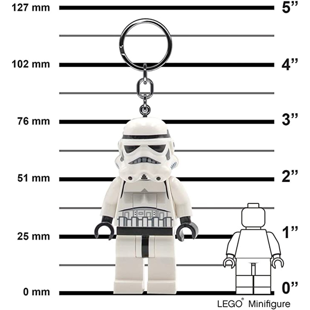 LEGO พวงกุญแจไฟฉาย เลโก้ Star Wars สตาร์วอร์ส Stormtrooper LED Keychain ลิขสิทธิ์แท้