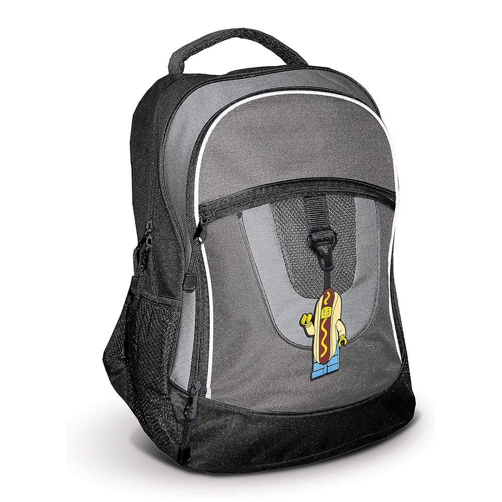 LEGO ป้ายติดกระเป๋า เลโก้ คลาสสิก รุ่น  HOTDOG MAN BAG TAG ของแท้