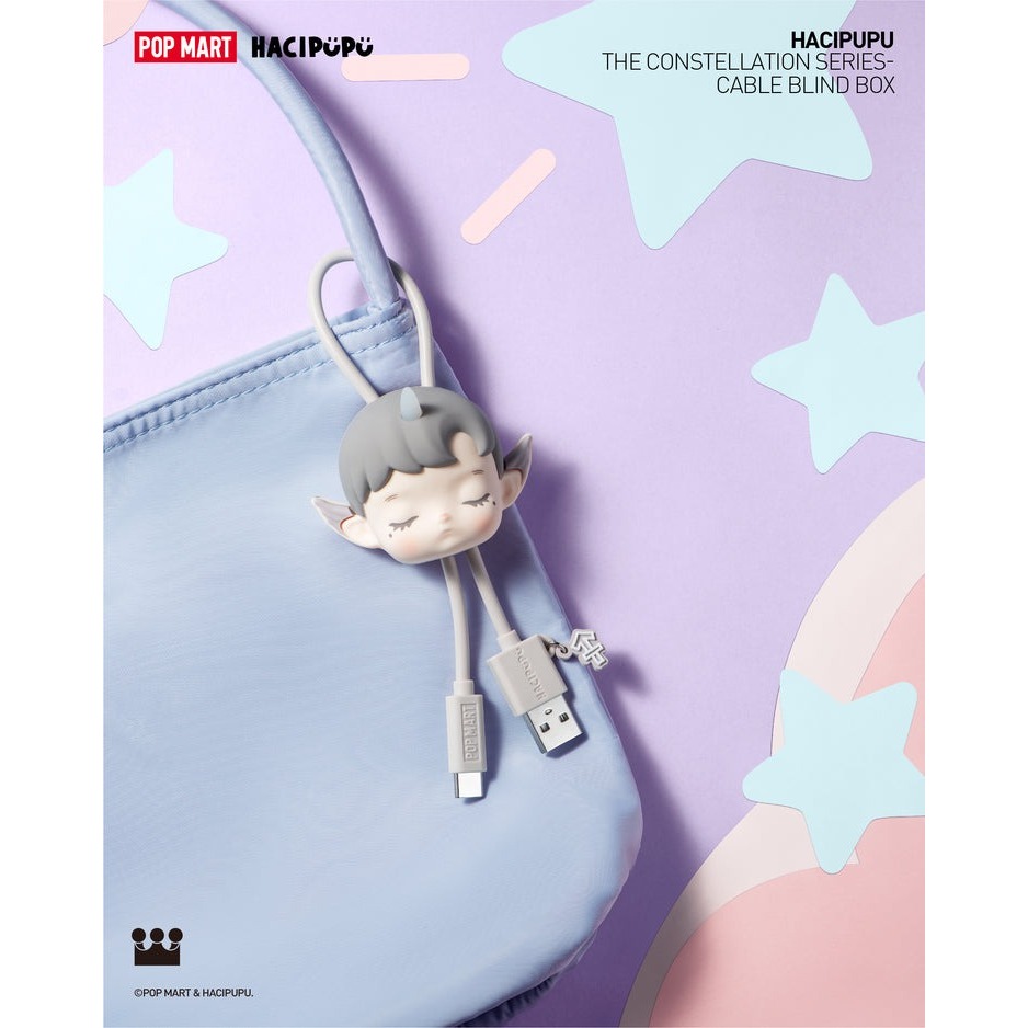*พร้อมส่งจากไทย* POP MART HACIPUPU The Constellation Cable Blind Box for iphone กล่องสุ่มสายเคเบิ้ล ลุ้นซีเครท ของใหม่