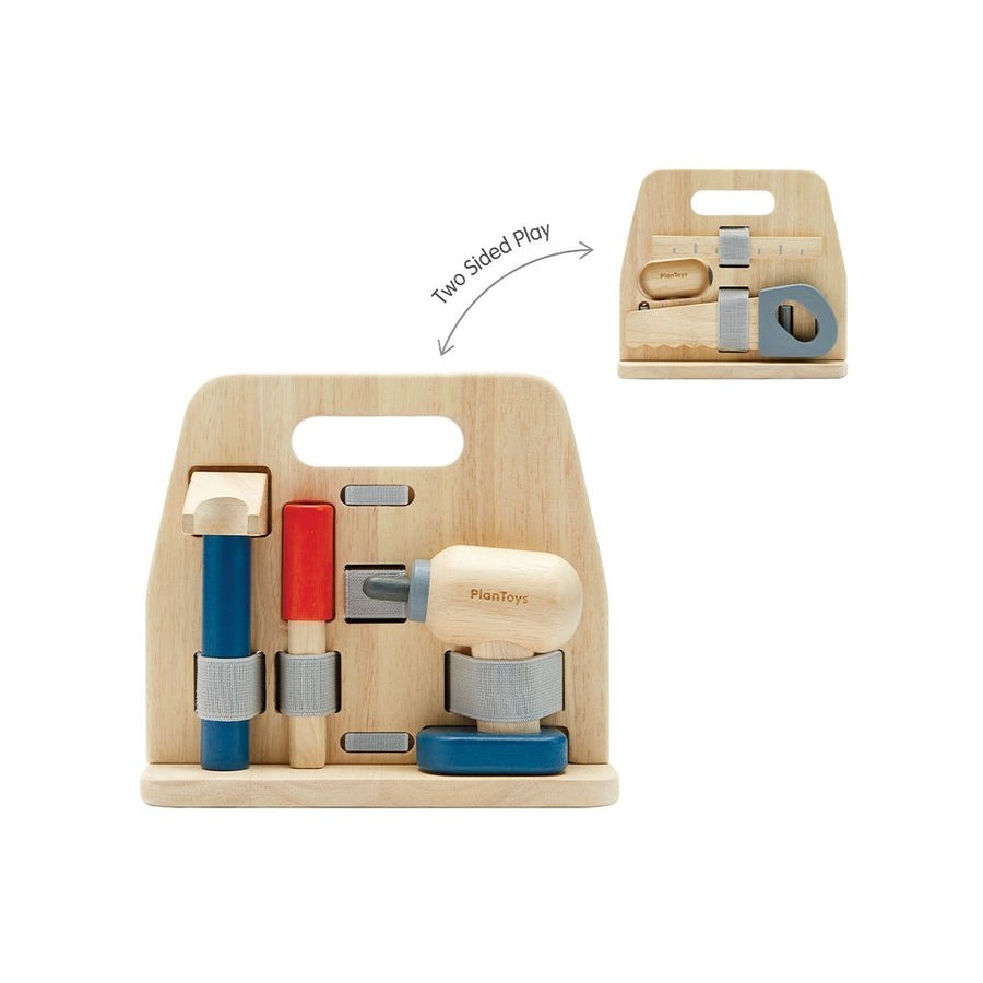 PlanToys ของเล่นไม้ แปลนทอยส์ ชุด ช่างไม้พกพา ของเล่นเสริมทักษะ เสริมพัฒนาการ HANDY CARPENTER SET (3y+)