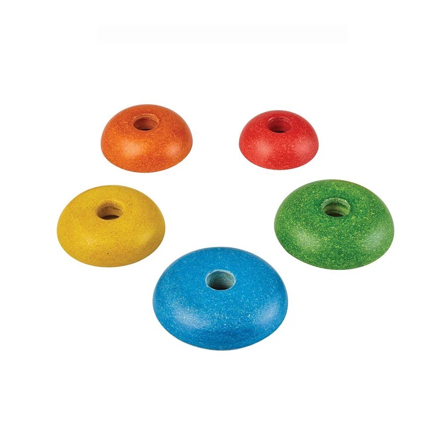 PlanToys ของเล่นไม้ แปลนทอยส์ วงแหวนเรียงซ้อน หมีน้อย STACKING RING BEAR (1y+)