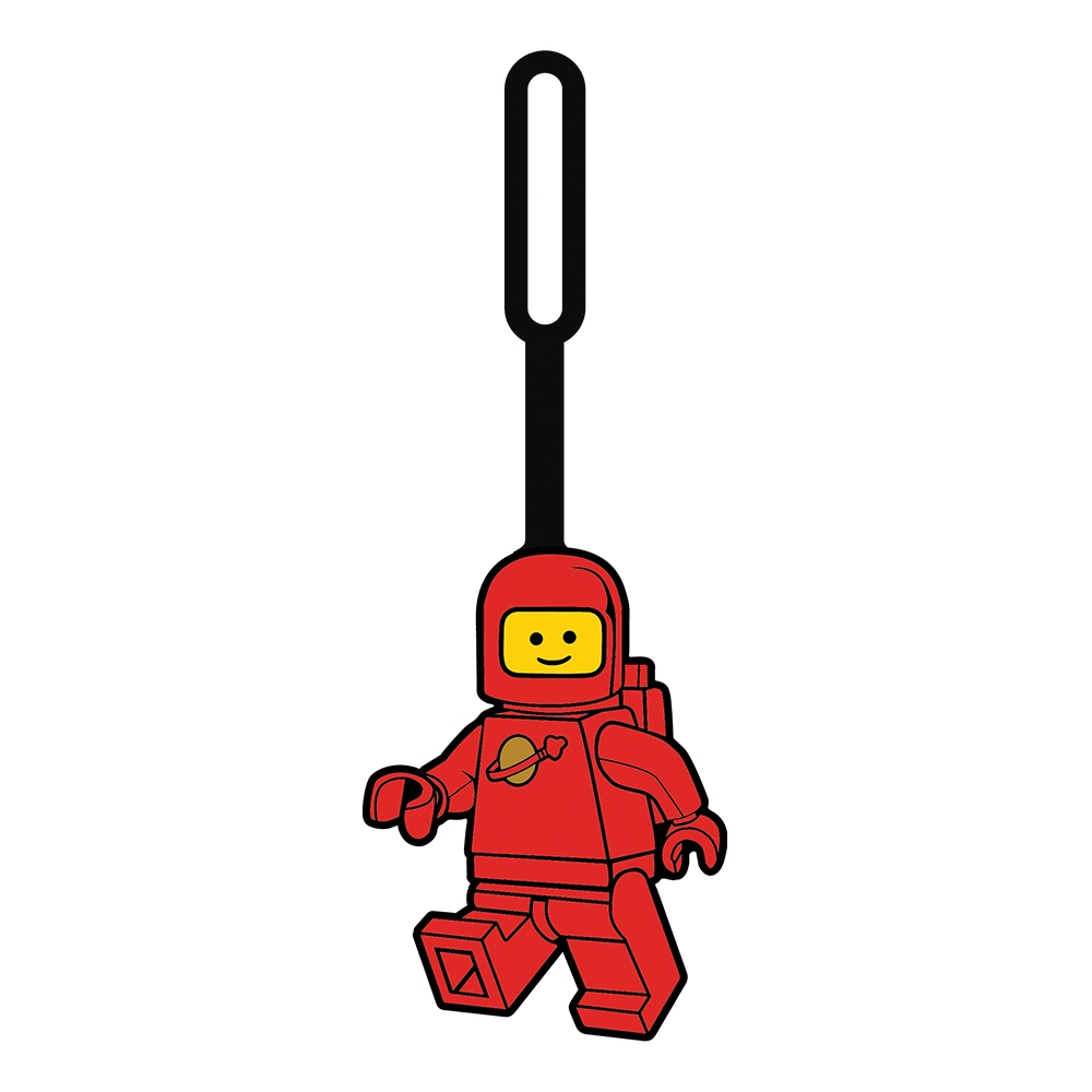 LEGO ป้ายติดกระเป๋า เลโก้ คลาสสิก รุ่น SPACEMAN RED BAG TAG นักบินอวกาศ สีแดง ของแท้