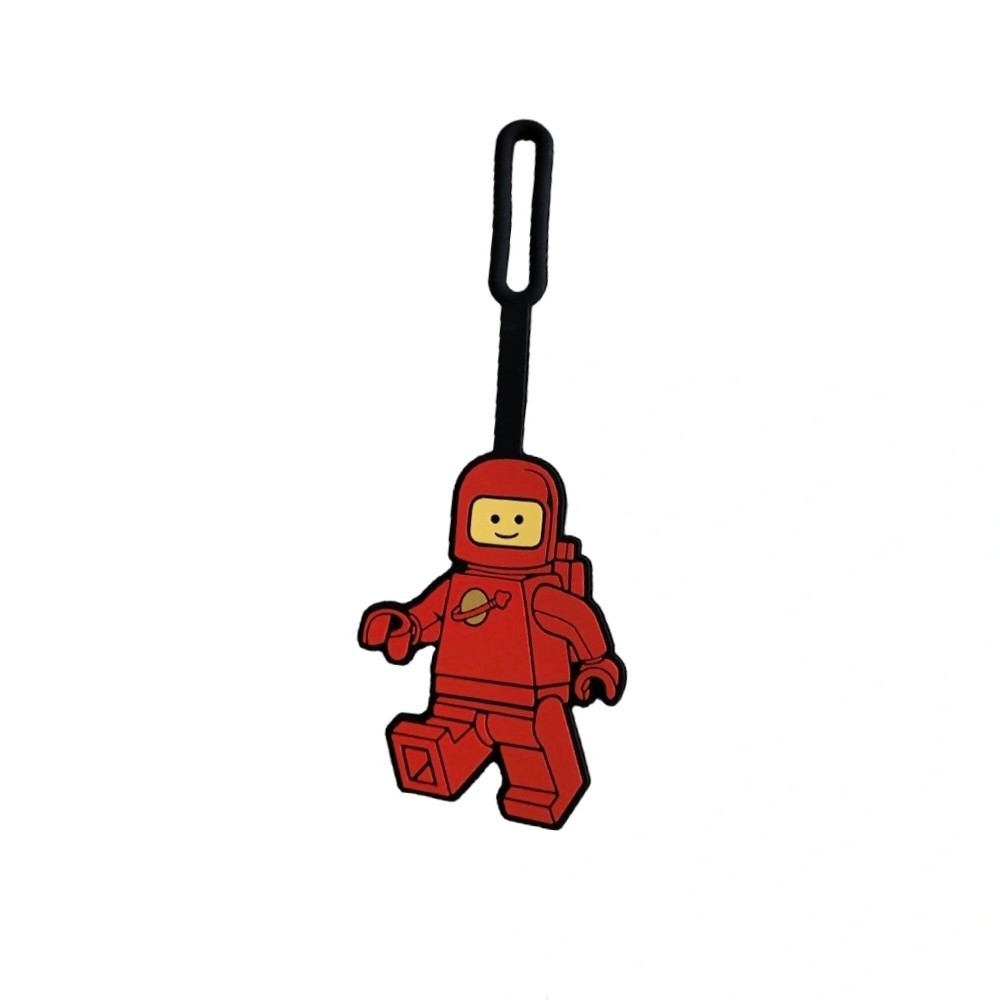 LEGO ป้ายติดกระเป๋า เลโก้ คลาสสิก รุ่น SPACEMAN RED BAG TAG นักบินอวกาศ สีแดง ของแท้