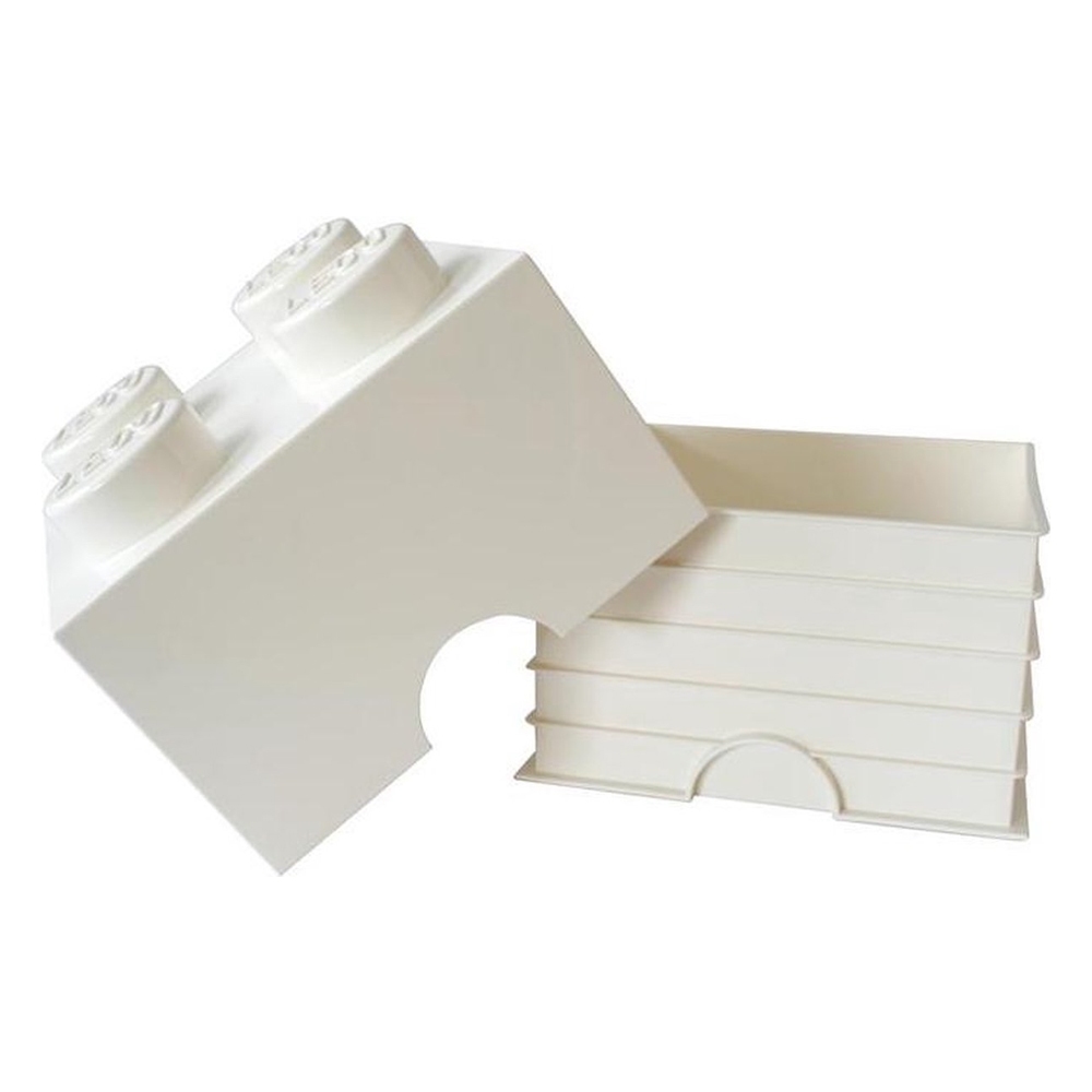 LEGO Storage Brick 4 White กล่องเลโก้ กล่องอเนกประสงค์ สีขาว 25x25x18 cm
