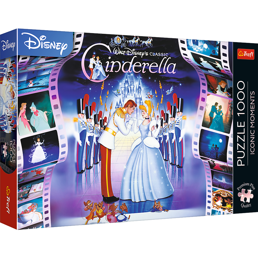 TREFL Premium Plus Jigsaw จิ๊กซอว์ ดิสนี่ย์ 1000 ชิ้น รุ่น Disney Iconic Moment: Cinderella (68.3x48 cm.) ลิขสิทธิ์แท้