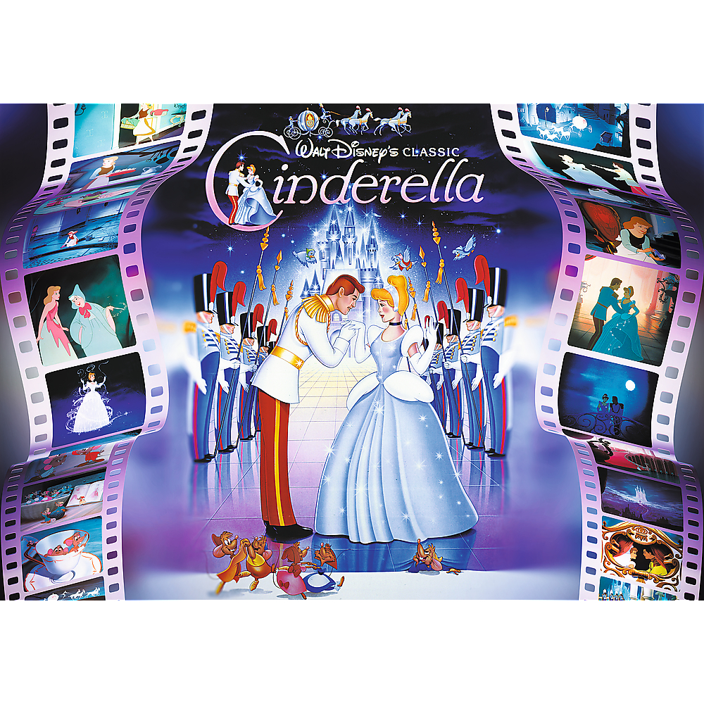 TREFL Premium Plus Jigsaw จิ๊กซอว์ ดิสนี่ย์ 1000 ชิ้น รุ่น Disney Iconic Moment: Cinderella (68.3x48 cm.) ลิขสิทธิ์แท้