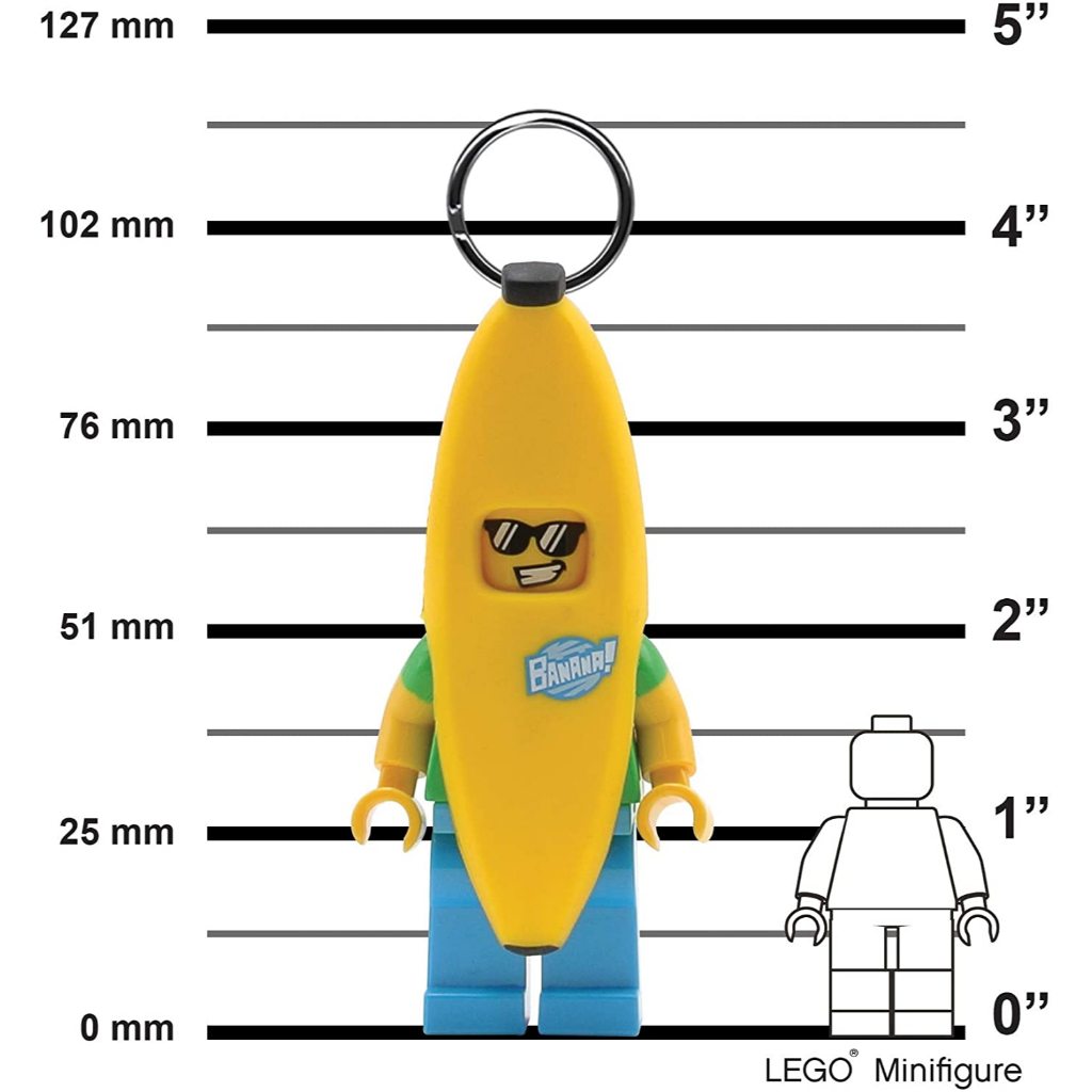 LEGO พวงกุญแจไฟฉาย เลโก้คลาสสิก Banana Guy LED Keychain ลิขสิทธิ์แท้