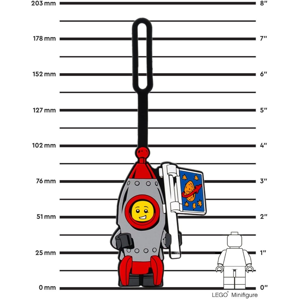 LEGO ป้ายติดกระเป๋า เลโก้ คลาสสิก รุ่น ROCKET BOY BAG TAG ของแท้ 100%