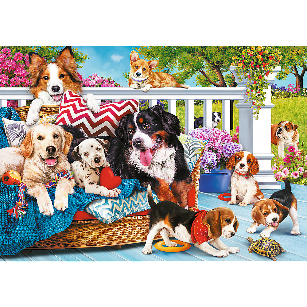 TREFL PRIME Jigsaw จิ๊กซอว์ 1000 ชิ้น รุ่น Doggy Friendship (68.3x48 cm.) นำเข้าจากยุโรป พร้อมส่ง