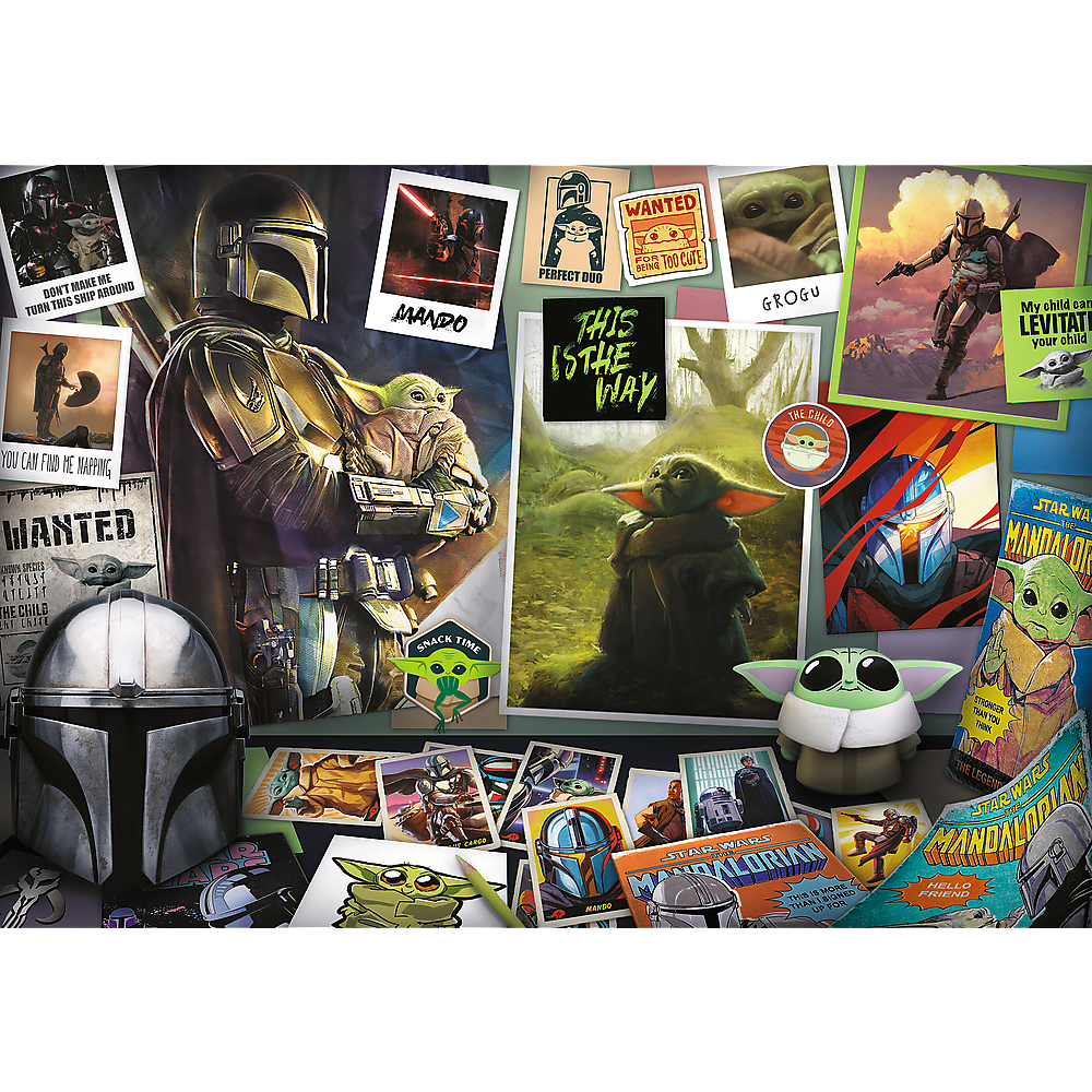 TREFL Jigsaw จิ๊กซอว์ Disney สตาร์วอร์ส 1000 ชิ้น Grogu Collection Star Wars The Mandalorian (68.3x48 cm.) ลิขสิทธิ์แท้