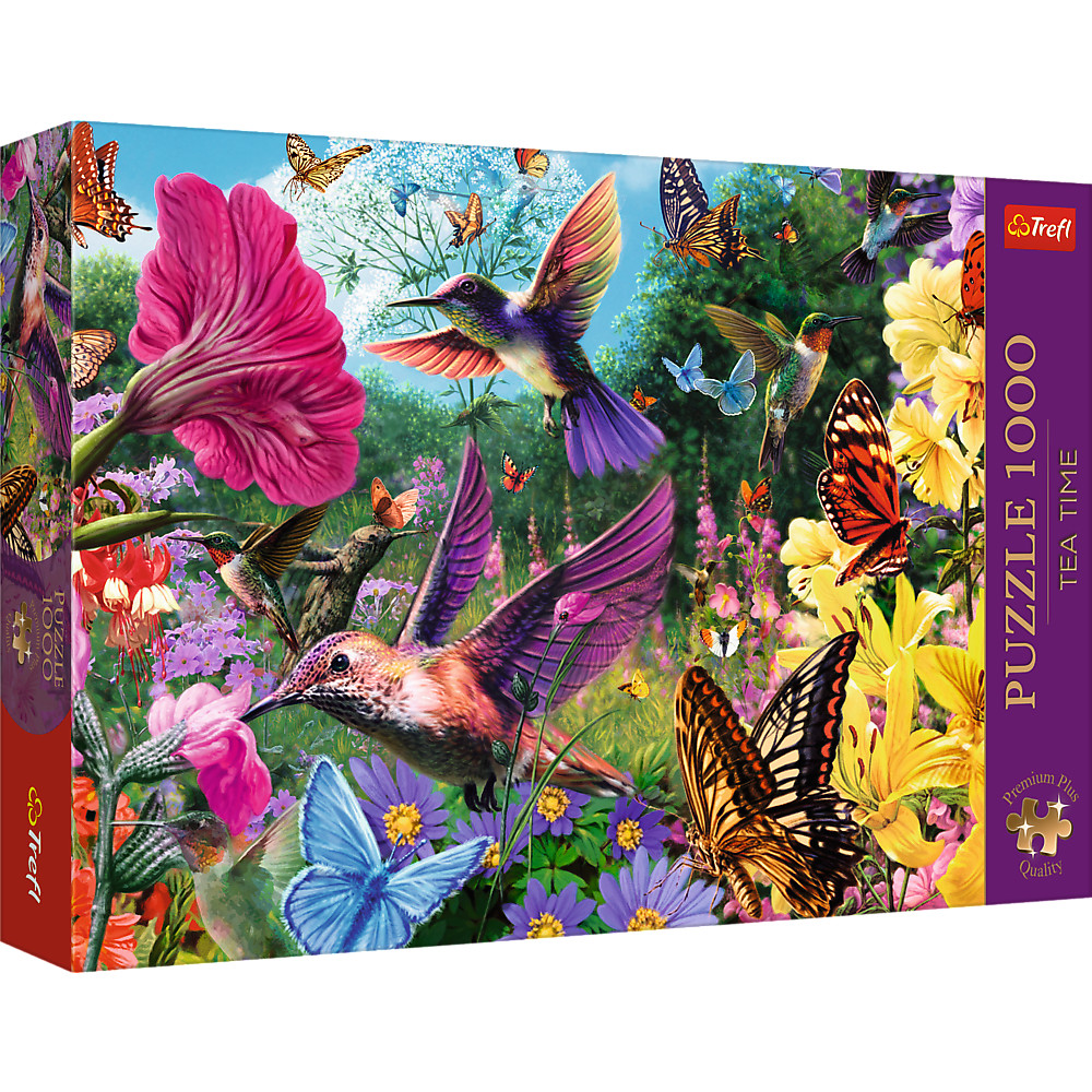 TREFL Premium Plus Jigsaw จิ๊กซอว์ 1000 ชิ้น รุ่น Hummingbird Garden (68.3x48 cm.) ผลิตและนำเข้าจากยุโรป