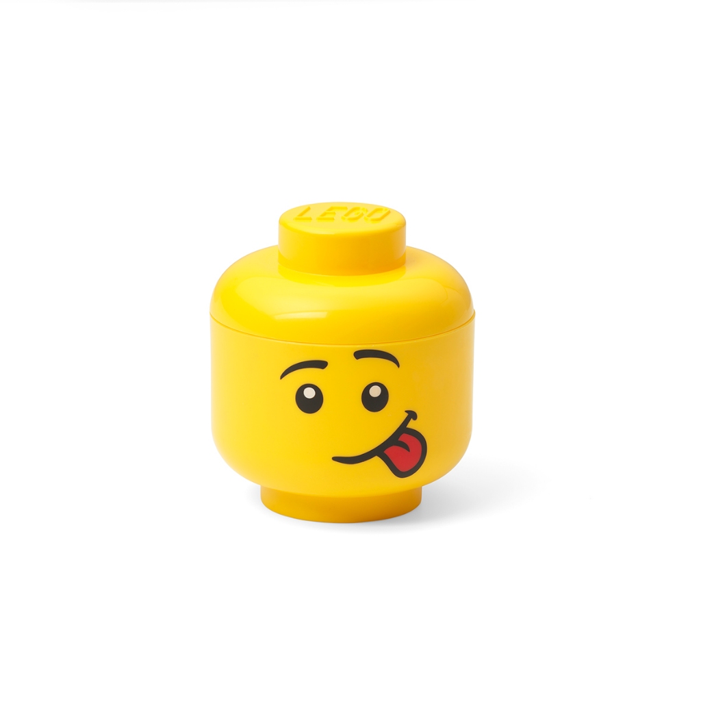 LEGO HEAD SILLY size mini กล่องเลโก้ กล่องอเนกประสงค์ กล่องหัวเลโก้ ขนาดมินิ 10x10x12 cm. ของแท้