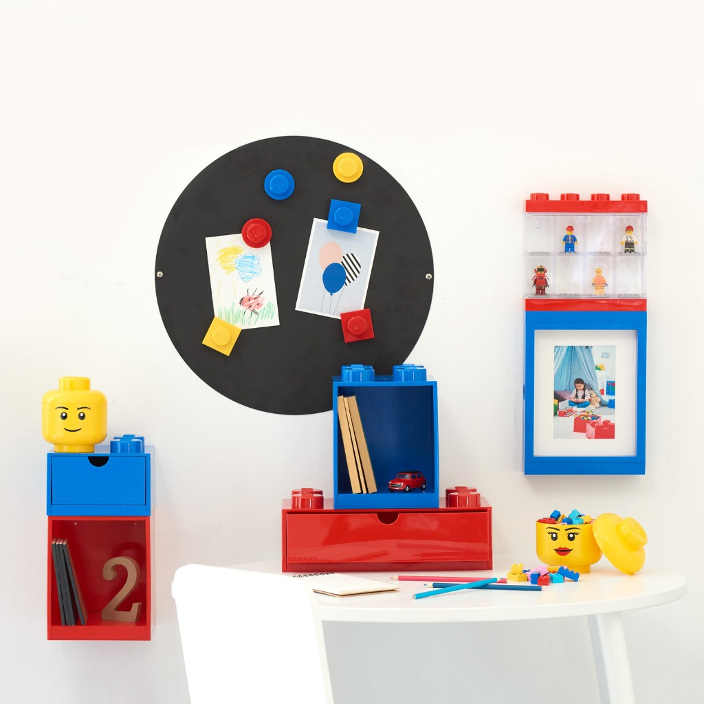 LEGO HEAD SILLY size mini กล่องเลโก้ กล่องอเนกประสงค์ กล่องหัวเลโก้ ขนาดมินิ 10x10x12 cm. ของแท้