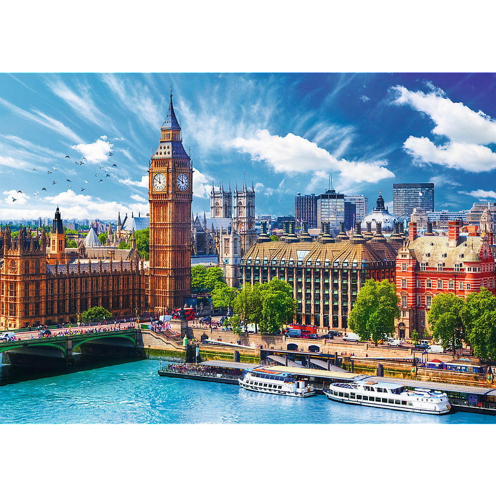 TREFL Jigsaw จิ๊กซอว์ จำนวน 500 ชิ้น รุ่น Sunny Day in London (48x34 cm.) นำเข้าจากยุโรป พร้อมส่งทุกรายการ