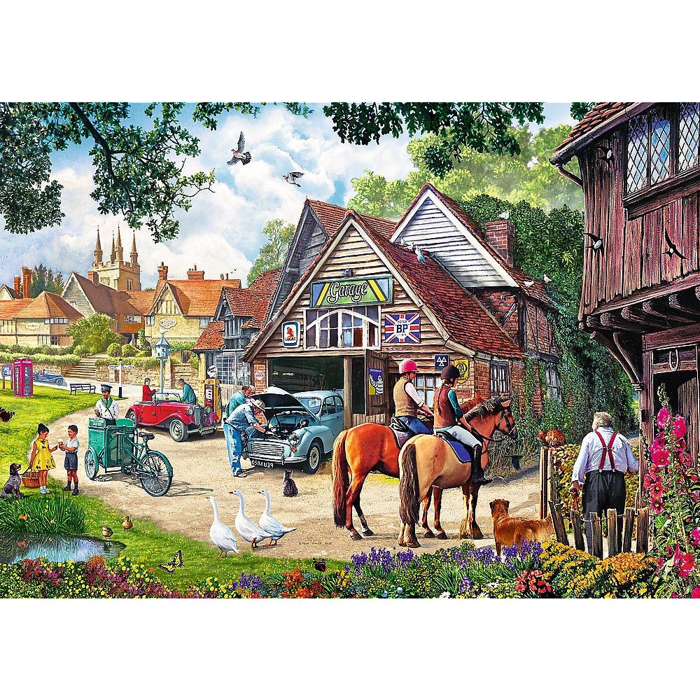 TREFL Premium Plus Jigsaw จิ๊กซอว์ 1000 ชิ้น (500ชิ้น 2 ภาพ) รุ่น Idyllic life (48x34 cm.) ผลิตและนำเข้าจากยุโรป