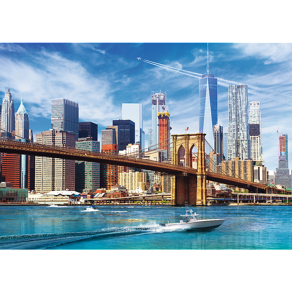 TREFL Jigsaw จิ๊กซอว์ 500 ชิ้น รุ่น View of New York (48x34 cm.) ผลิตและนำเข้าจากยุโรป พร้อมส่ง