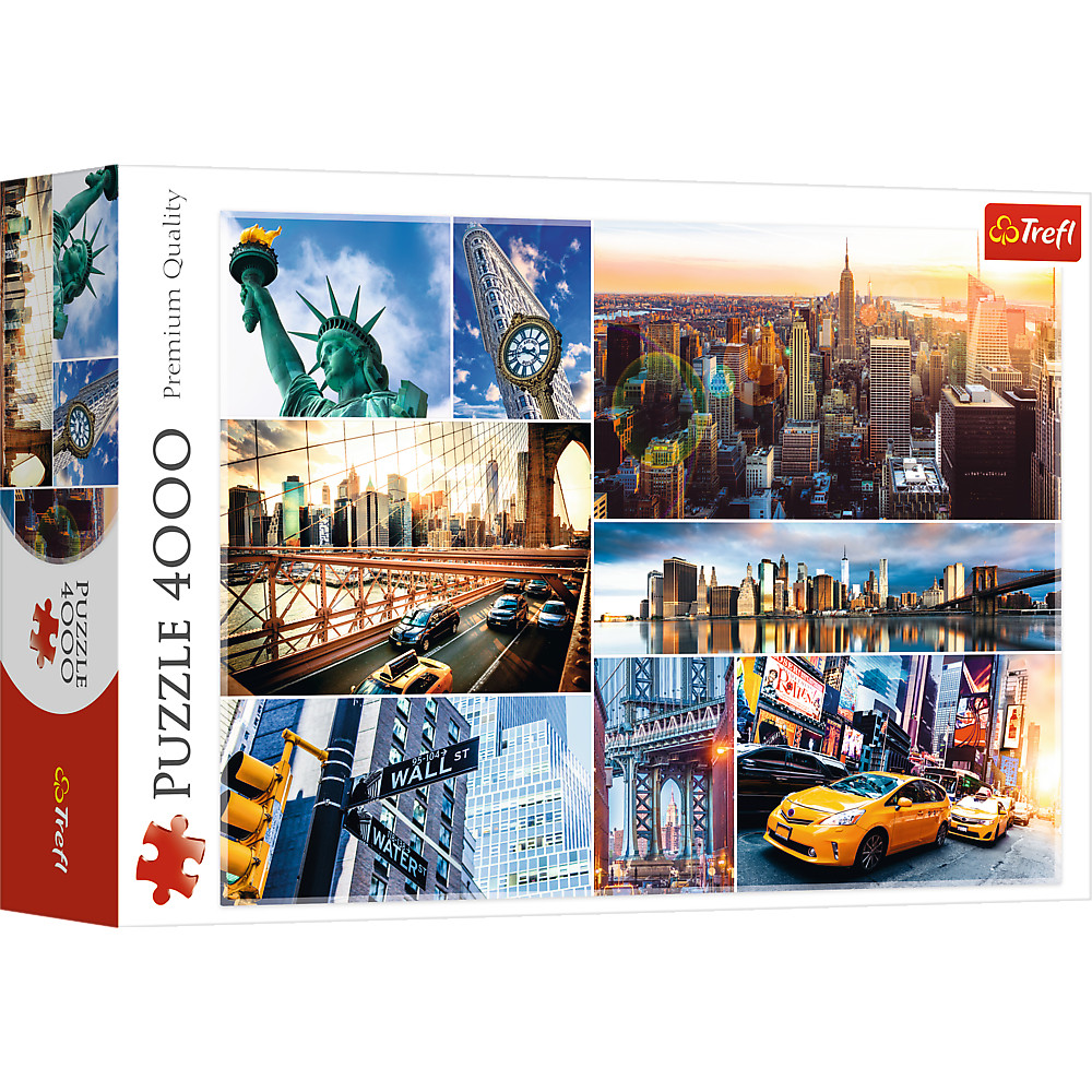 TREFL Jigsaw จิ๊กซอว์ จำนวน 4000 ชิ้น รุ่น New York Collage (136x96 cm.) ผลิตและนำเข้าจากยุโรป พร้อมส่ง