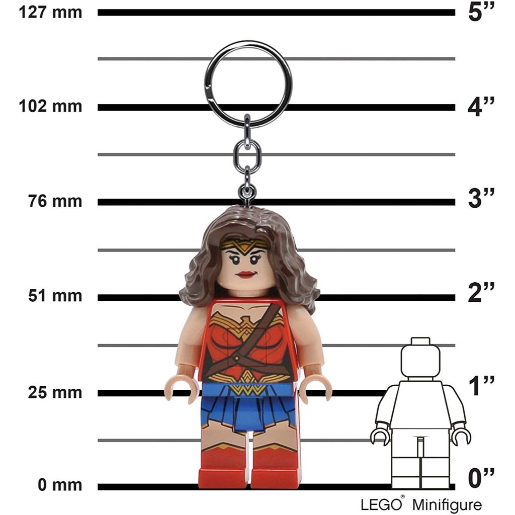 LEGO พวงกุญแจไฟฉาย เลโก้ DC Comics Wonder Woman LED Keychain ลิขสิทธิ์แท้