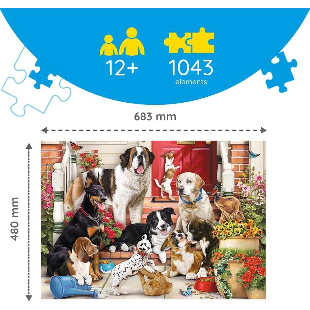 TREFL Jigsaw Hidden Shapes จิ๊กซอว์ รูปร่างปริศนา จำนวน 1000+ ชิ้น (68.3x48 cm.) ผลิตและนำเข้าจากยุโรป พร้อมส่ง