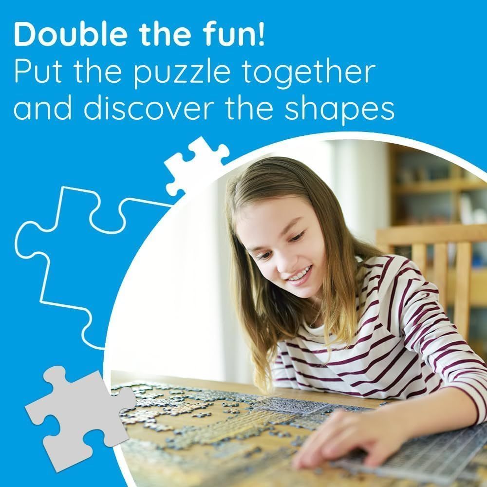TREFL Jigsaw Hidden Shapes จิ๊กซอว์ รูปร่างปริศนา จำนวน 1000+ ชิ้น (68.3x48 cm.) ผลิตและนำเข้าจากยุโรป พร้อมส่ง