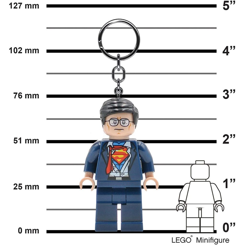 LEGO พวงกุญแจไฟฉาย เลโก้ DC Comics Superman - Clark Kent LED Keychain ลิขสิทธิ์แท้