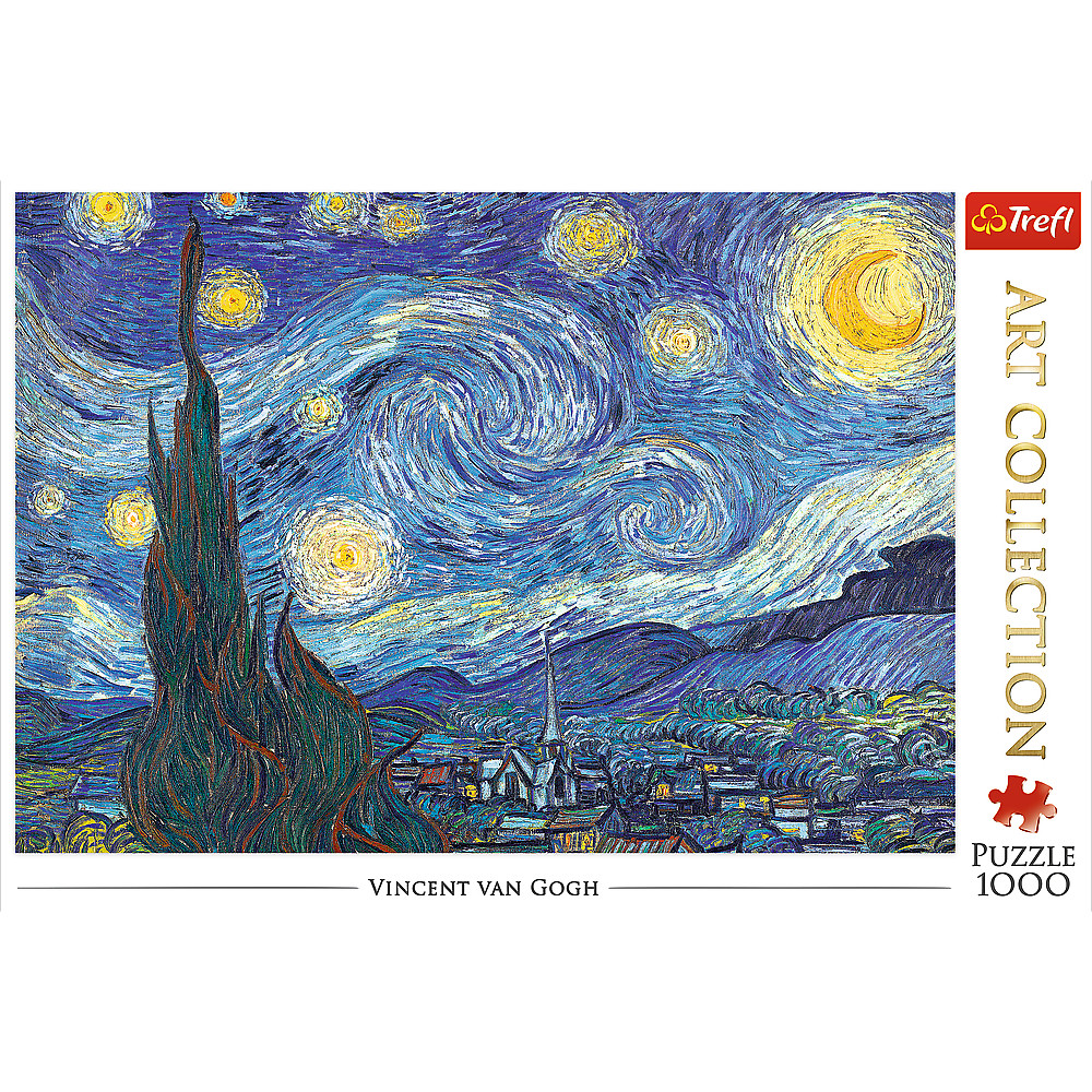 TREFL Jigsaw จิ๊กซอว์ จำนวน 1000 ชิ้น รุ่น The Starry Night (68.3x48 cm.) ผลิตและนำเข้าจากยุโรป คุณภาพสูง พร้อมส่ง