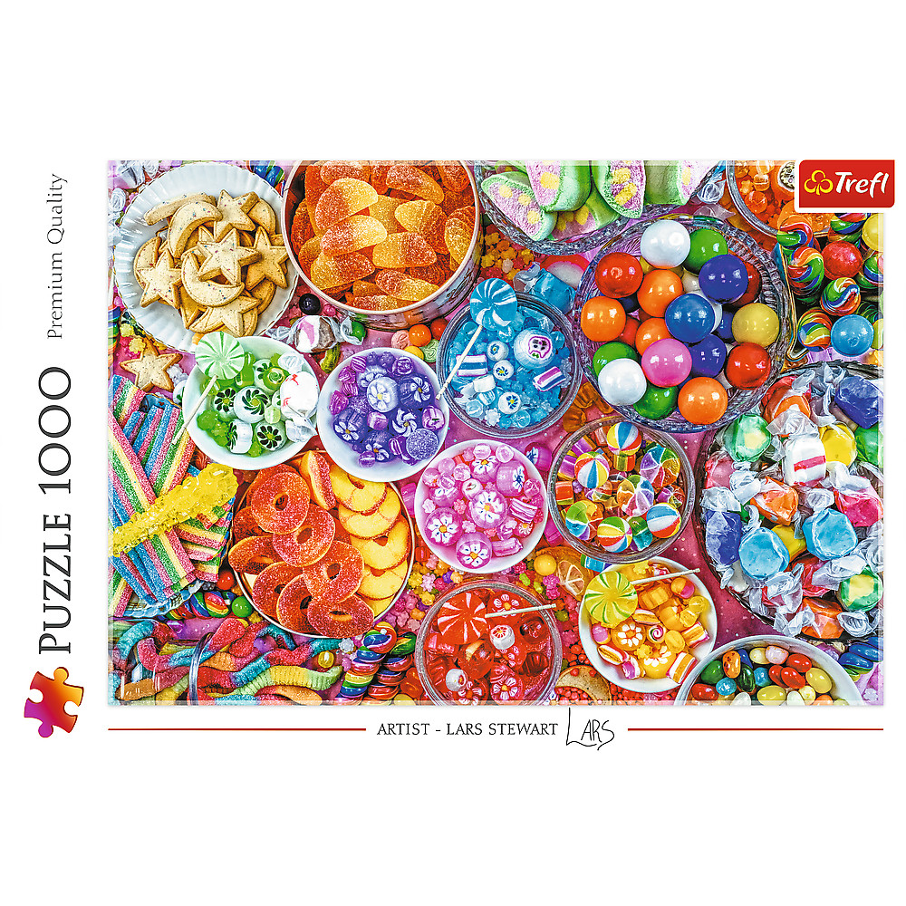 TREFL Jigsaw จิ๊กซอว์1000 ชิ้น รุ่น Delicious Sweets (68.3x48 cm.) ผลิตอละนำเข้าจากยุโรป พร้อมส่ง