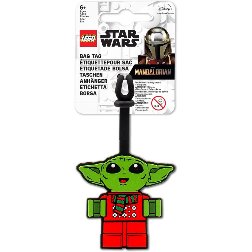 LEGO Bag Tag ป้ายติดกระเป๋า ป้ายห้อยกระเป๋า เลโก้ สตาร์สวอร์ส รุ่น Star Wars Holiday Grogu ลิขสิทธิ์แท้ 100%