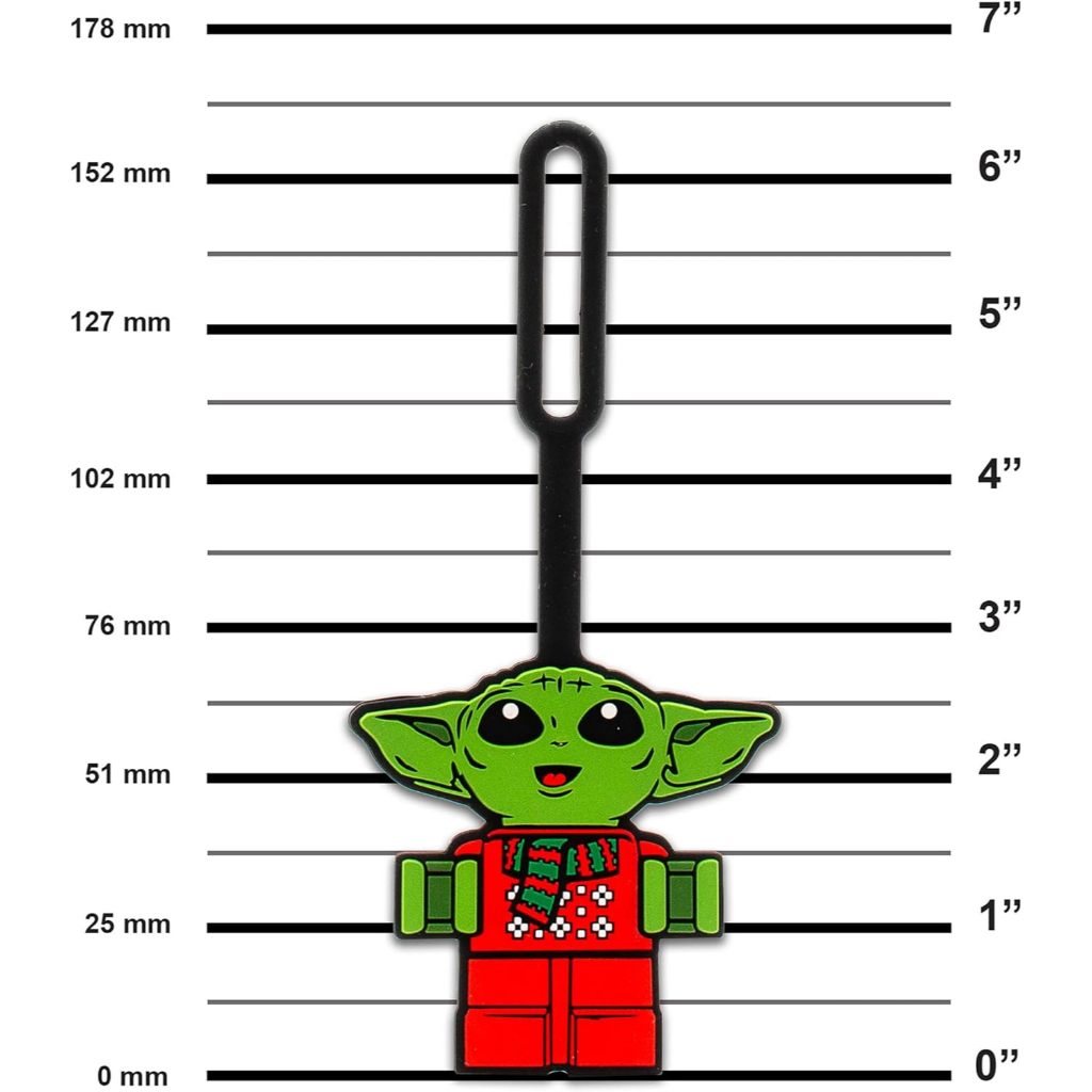 LEGO Bag Tag ป้ายติดกระเป๋า ป้ายห้อยกระเป๋า เลโก้ สตาร์สวอร์ส รุ่น Star Wars Holiday Grogu ลิขสิทธิ์แท้ 100%