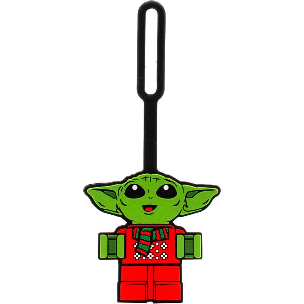 LEGO Bag Tag ป้ายติดกระเป๋า ป้ายห้อยกระเป๋า เลโก้ สตาร์สวอร์ส รุ่น Star Wars Holiday Grogu ลิขสิทธิ์แท้ 100%