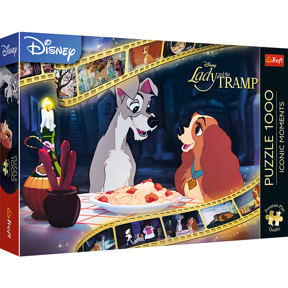 TREFL Premium Plus Jigsaw จิ๊กซอว์ ดิสนี่ย์ 1000 ชิ้น รุ่น Disney Lady and the Tramp (68.3x48 cm.) ลิขสิทธิ์แท้