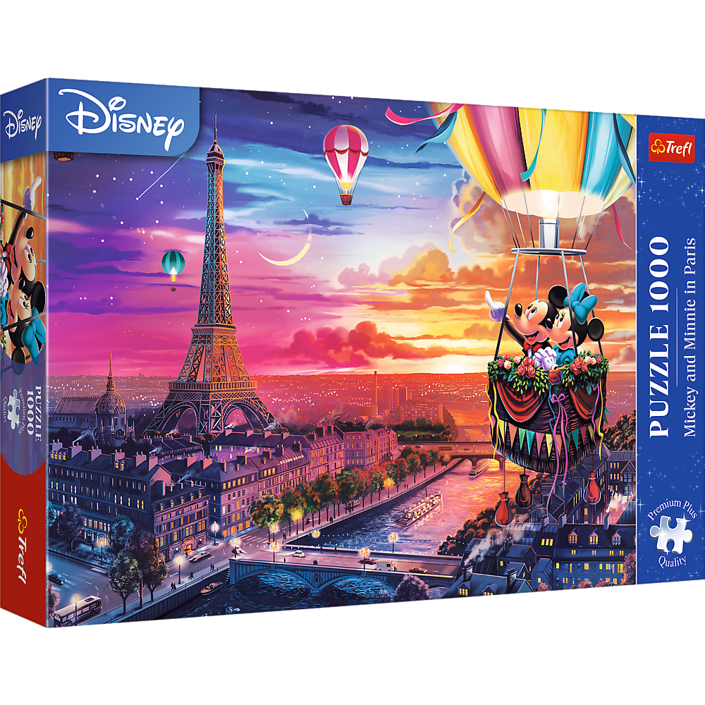 TREFL Jigsaw จิ๊กซอว์ ดิสนี่ย์ 1000 ชิ้น Disney Mickey and Minnie in Paris (68.3x48 cm.) ลิขสิทธิ์แท้ ผลิตนำเข้าจากยุโรป