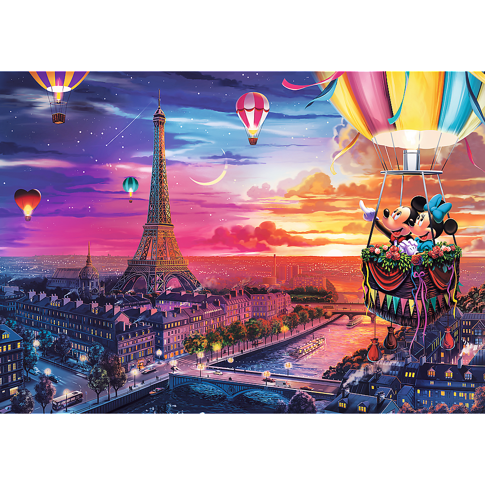 TREFL Jigsaw จิ๊กซอว์ ดิสนี่ย์ 1000 ชิ้น Disney Mickey and Minnie in Paris (68.3x48 cm.) ลิขสิทธิ์แท้ ผลิตนำเข้าจากยุโรป