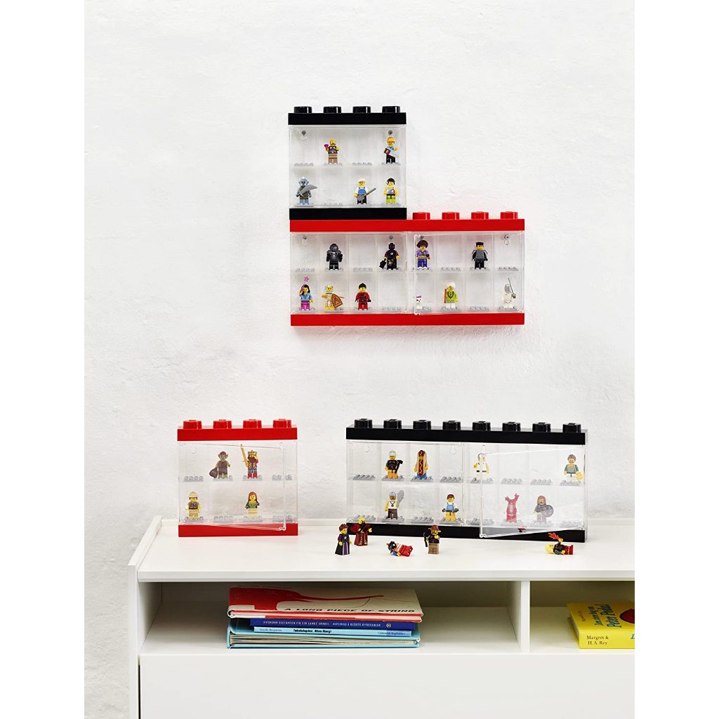 LEGO Minifigure Display Case 8 BLUE เคสโชว์ มินิฟิกเกอร์ เลโก้ สีน้ำเงิน (8 ช่อง) ลิขสิทธิ์แท้