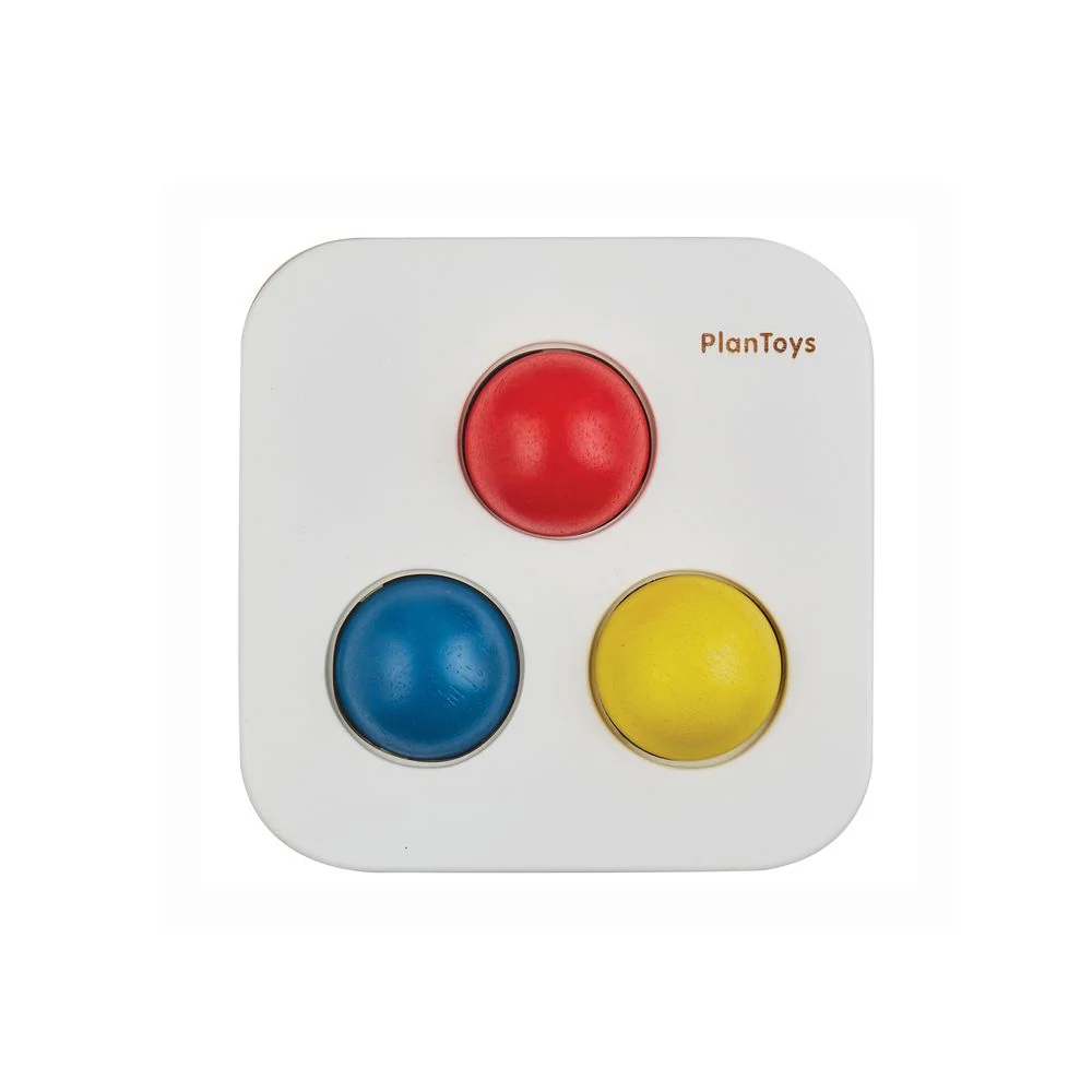 PlanToys ของเล่นไม้ แปลนทอยส์ กล่องตอกลูกบอล ทุบบอล เสริมพัฒนาการ Punch & Drop Bin (1y+)