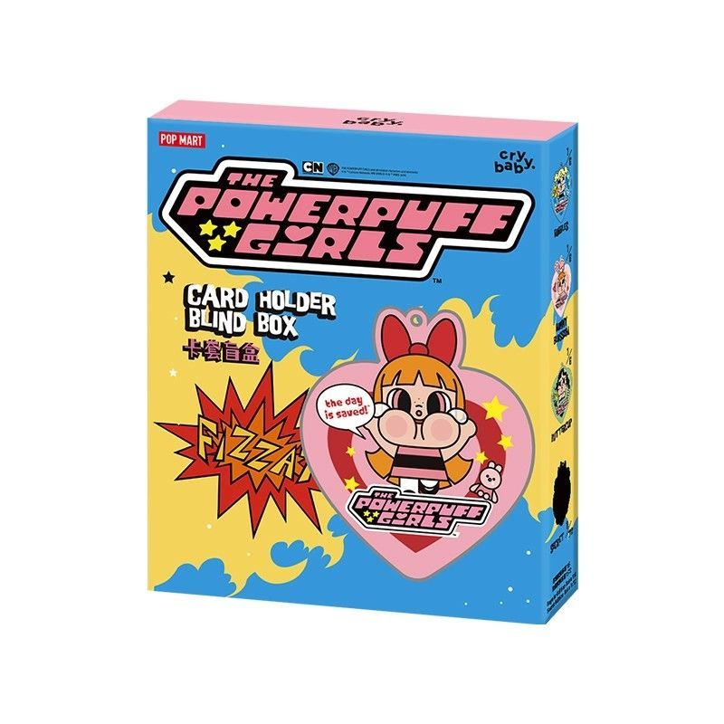 ***พร้อมส่งจากไทย***POP MART CRYBABYx Powerpuff Girls Card Holder Blind Box ที่ใส่ป้ายชื่อ / การ์ด กล่องสุ่ม ลุ้นซีเครท