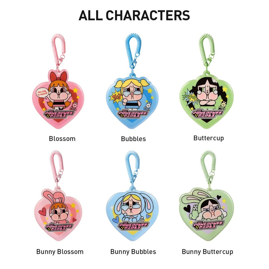 ***พร้อมส่งจากไทย***POP MART CRYBABYx Powerpuff Girls Card Holder Blind Box ที่ใส่ป้ายชื่อ / การ์ด กล่องสุ่ม ลุ้นซีเครท