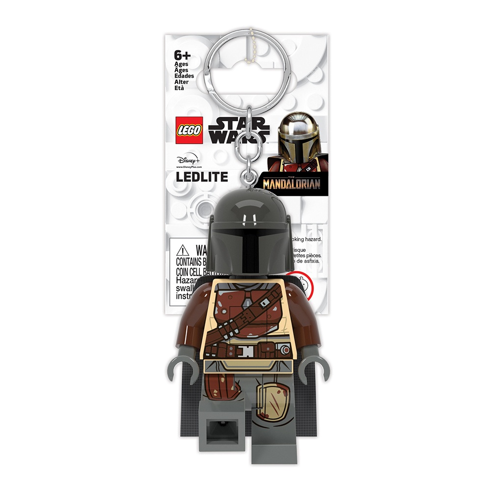 LEGO พวงกุญแจไฟฉาย เลโก้ Star Wars สตาร์วอร์ส Mandalorian LED Keychain ลิขสิทธิ์แท้