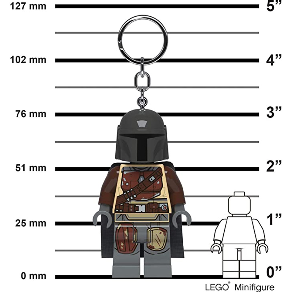 LEGO พวงกุญแจไฟฉาย เลโก้ Star Wars สตาร์วอร์ส Mandalorian LED Keychain ลิขสิทธิ์แท้