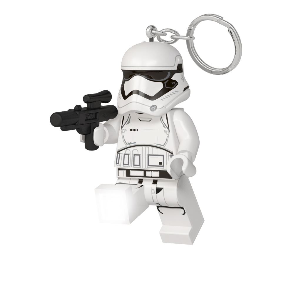 LEGO พวงกุญแจไฟฉาย เลโก้ Star Wars สตาร์วอร์ส First Order Stormtrooper with Blaster LED Keychain ลิขสิทธิ์แท้