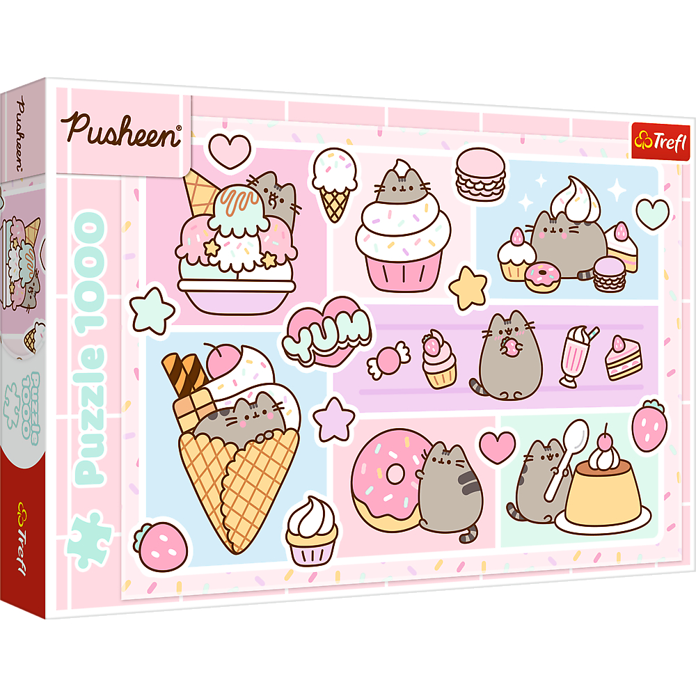 TREFL Jigsaw จิ๊กซอว์ 1000 ชิ้น รุ่น Sweet Pusheen (68.3x48 cm.) ลิขสิทธิ์แท้ ผลิตและนำเข้าจากยุโรป