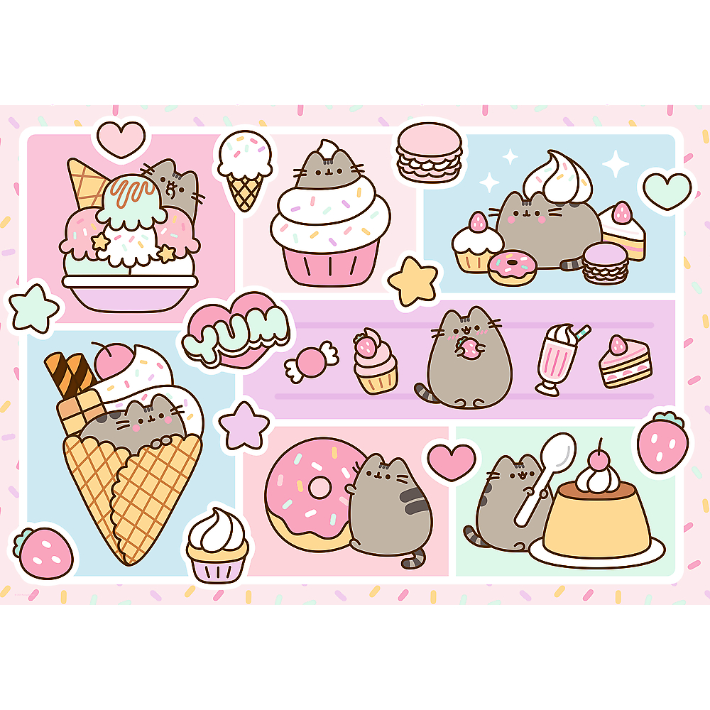 TREFL Jigsaw จิ๊กซอว์ 1000 ชิ้น รุ่น Sweet Pusheen (68.3x48 cm.) ลิขสิทธิ์แท้ ผลิตและนำเข้าจากยุโรป