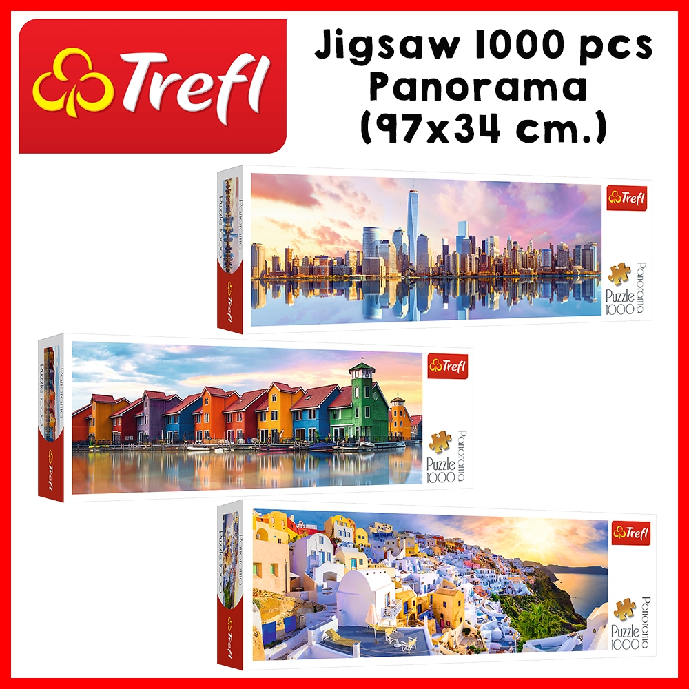 TREFL Jigsaw Panorama จิ๊กซอว์ แนวนอน จำนวน 1000 ชิ้น (97x34 cm.) ผลิตและนำเข้าจากยุโรป พร้อมส่ง