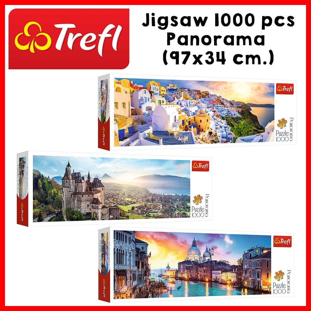 TREFL Jigsaw Panorama จิ๊กซอว์ แนวนอน 1000 ชิ้น (97x34 cm.) ผลิตและนำเข้าจากยุโรป พร้อมส่ง
