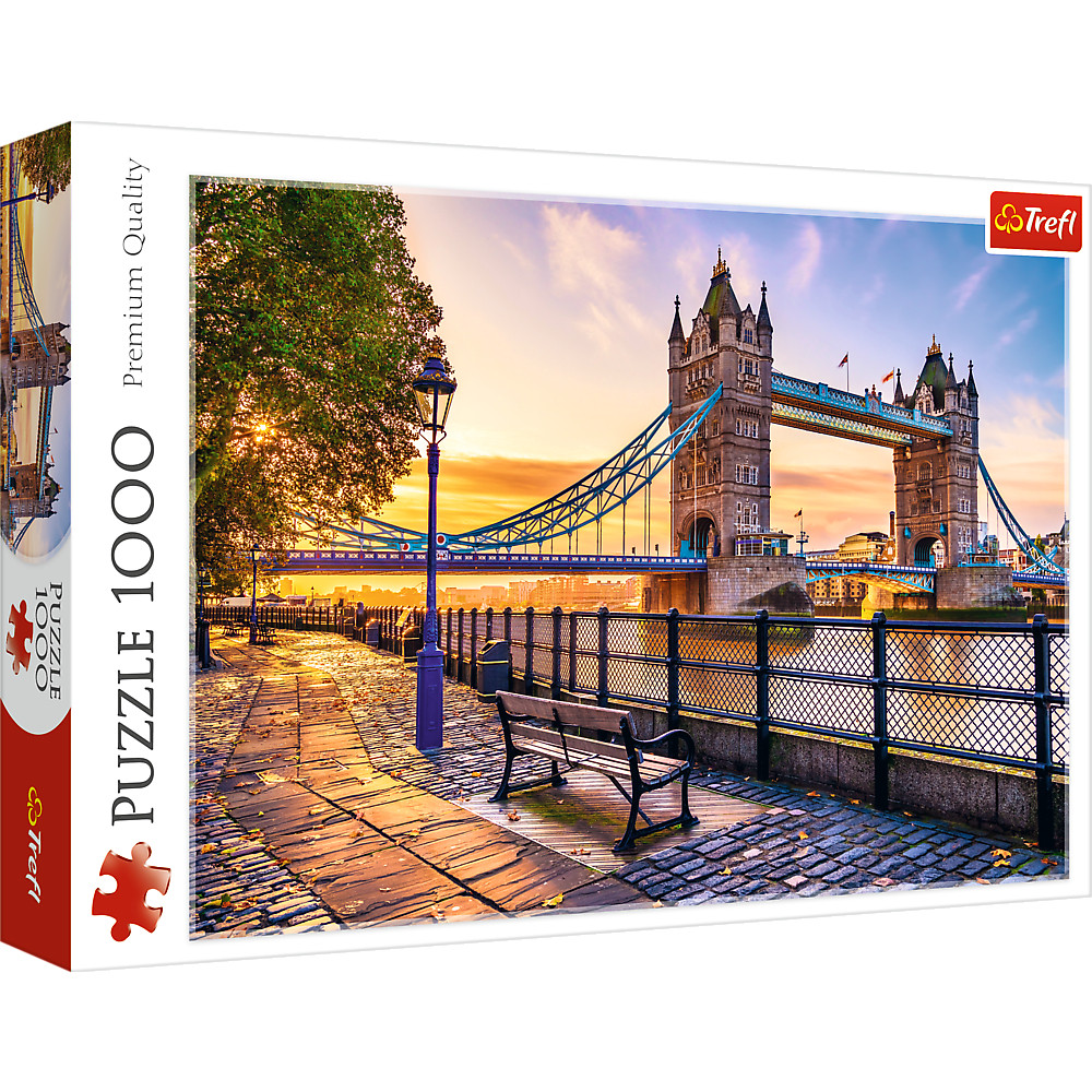 TREFL Jigsaw จิ๊กซอว์ จำนวน 1000 ชิ้น รุ่น Tower Bridge, London (68.3x48 cm.) ผลิตและนำเข้าจากยุโรป พร้อมส่ง