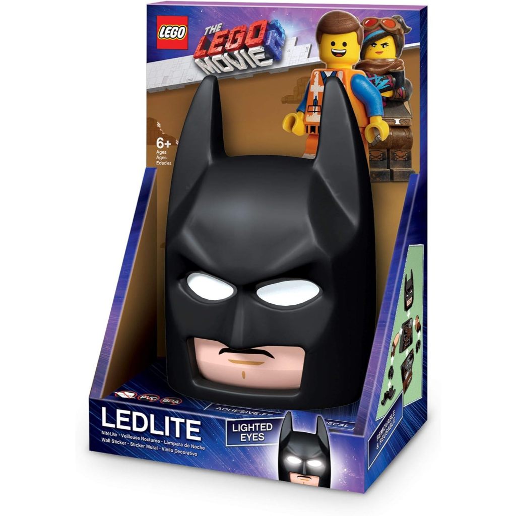 LEGO โคมไฟเลโก้ แบทแมน ติดผนัง Batman Mask Wall Lamp (with Wall Staticker Sticker) ลิขสิทธิ์แท้