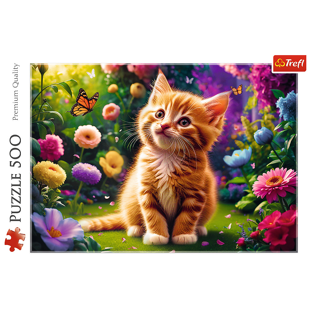 TREFL Jigsaw จิ๊กซอว์ จำนวน 500 ชิ้น รุ่น Cute Kitty (48x34 cm.) ผลิตและนำเข้าจากยุโรป พร้อมส่ง